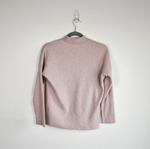 Pink Ribbed Sweater Size Small - Picture 2 of 3